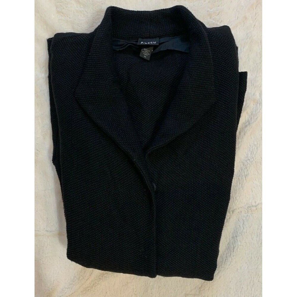 Eileen Fisher Women's Size XS Wool Snap Button Up